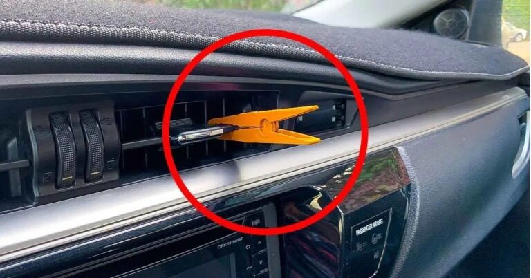 Sticking a clothespin into the heating grid: the little-known but useful trick