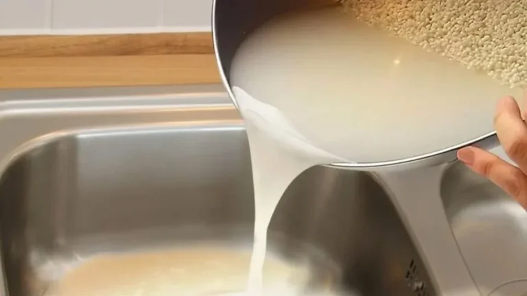 Don’t pour rice cooking water down the sink: here’s why you’re doing it wrong