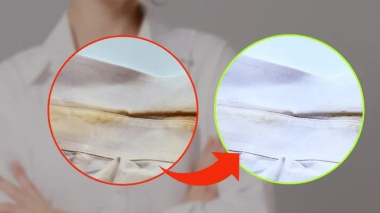 DIRTY SHIRTS, TO WHITE THEM USE THIS INGREDIENT: GOODBYE WASHING MACHINE.”