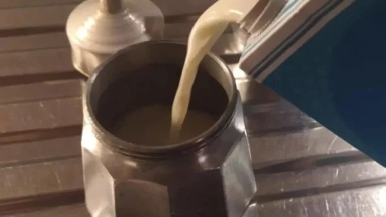 What happens if you pour milk into the Moka is unthinkable: maybe you don’t expect it