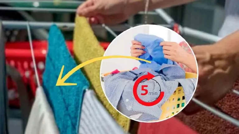Wet laundry: discover this special method to dry clothes in 5 minutes! 