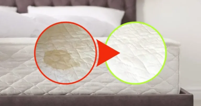 Say goodbye to the stains on your mattress: with this method it will be white again