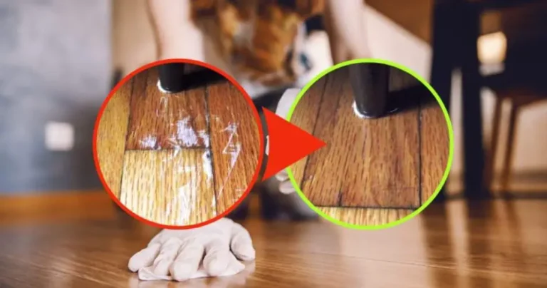 Scratches on the parquet, this way it is impeccable: 1 product is enough