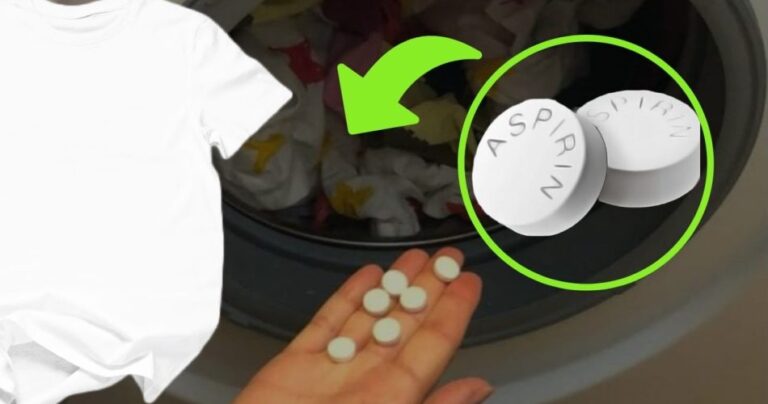 Aspirin in the washing machine, throw it away and see what happens: perfect clothes