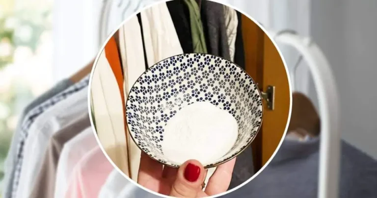 Baking soda in the closet, leave it there overnight: the next day you won’t believe your eyes