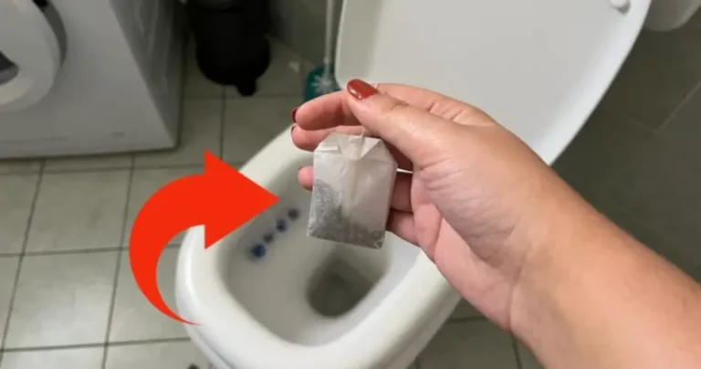 Tea bag in the toilet, why should you throw it there before going to bed?