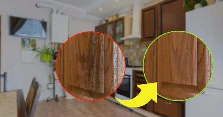 Greasy and dirty kitchen cabinets, use this miracle ingredient to make them shine: like new