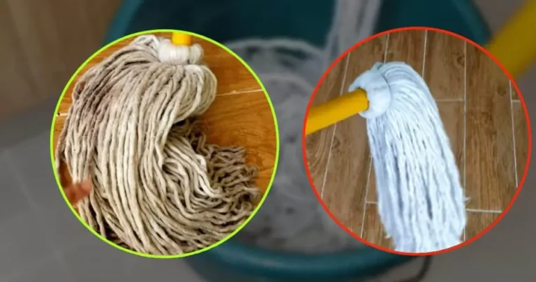 Very dirty mop, don’t buy it again: a drop of this ingredient and it will be new again