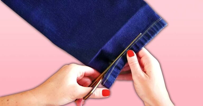 How to shorten pants without sewing?