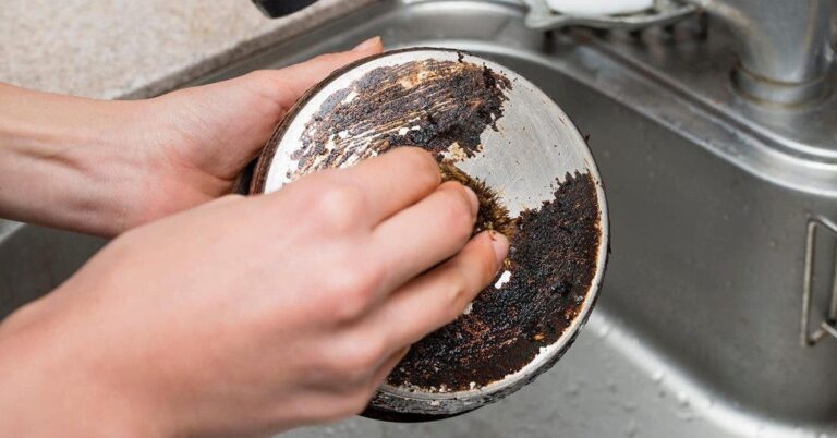 Learn how to clean the backs of pans and leave them looking like new