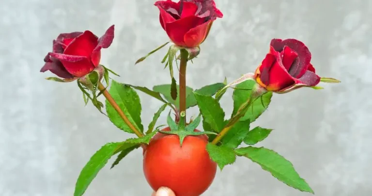 Enhance Your Roses by Planting Them Inside Tomato Slices: Surprising Results Await