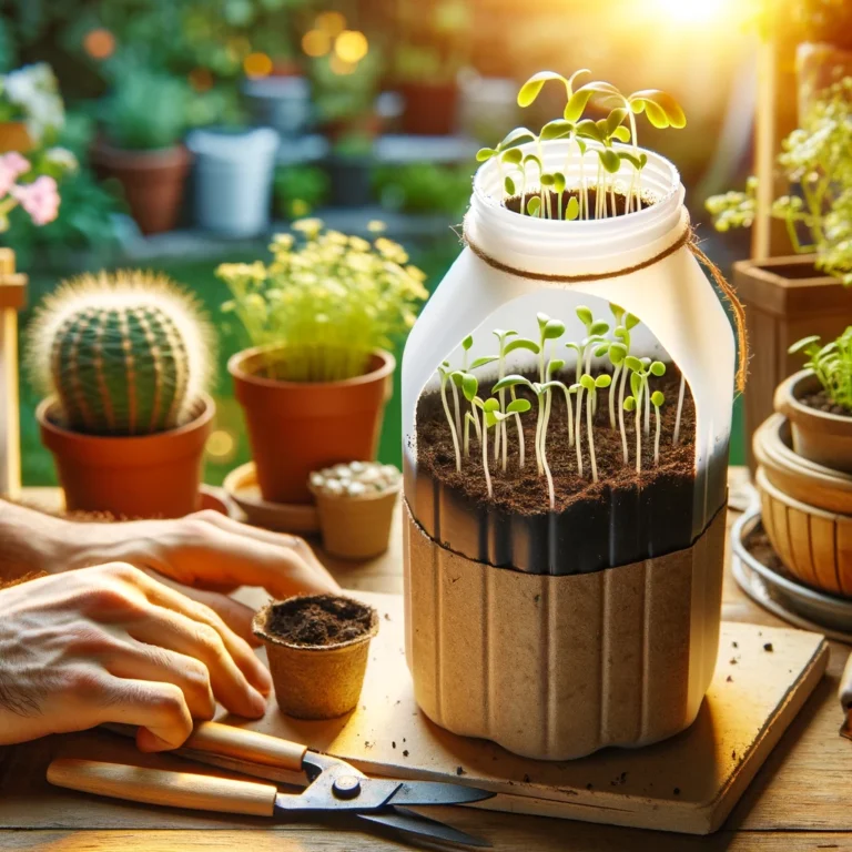 How to Start Seeds in a Recycled Milk Jug