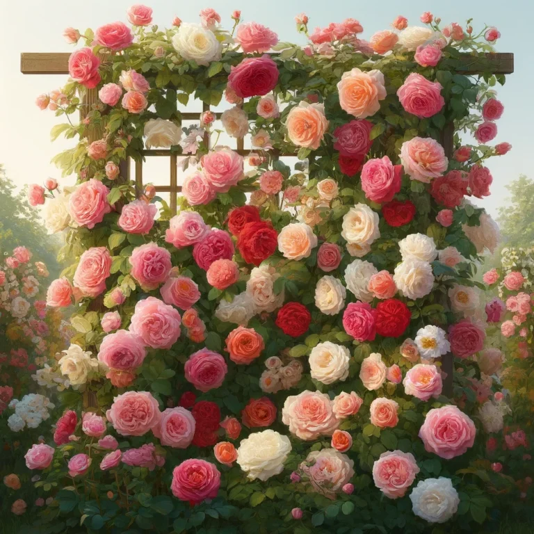 How to Grow Climbing Roses Flowers on Trellis