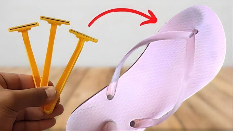 Got a razor and some old flip flops? You gotta see this, it’s amazing