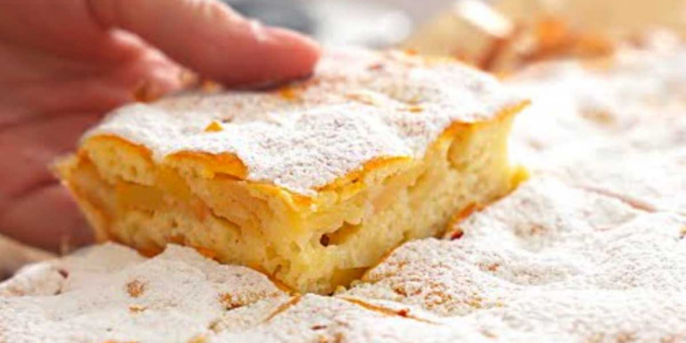 Fat-free apple and cinnamon cake: simple, delicious and fragrant