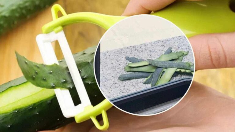 Why do many people start putting cucumber peels outside their windows at the end of June?