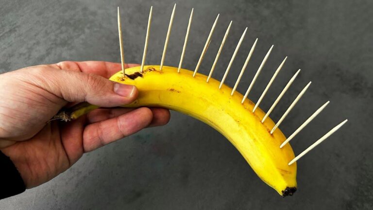 Stick 10 Toothpicks Into a Banana and Watch What Happens Next: It’s Unexpected